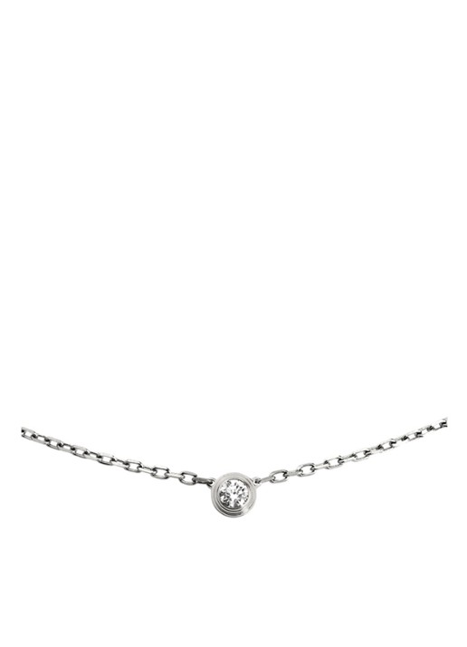 Cartier Diamants Légers small ketting van 18k witgoud met diamant CRB7215900