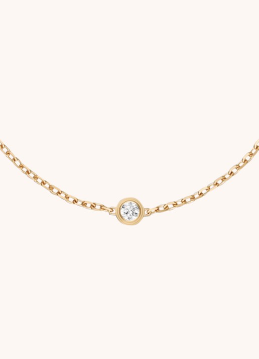 Cartier Diamants Légers XS armband van 18k geelgoud met diamant B6045617 - detail 3 geelgoud