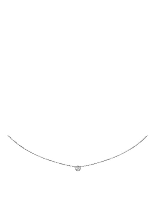 Cartier Diamants Légers XS ketting van 18k witgoud met diamant CRB7224515 - voorkant 4 witgoud
