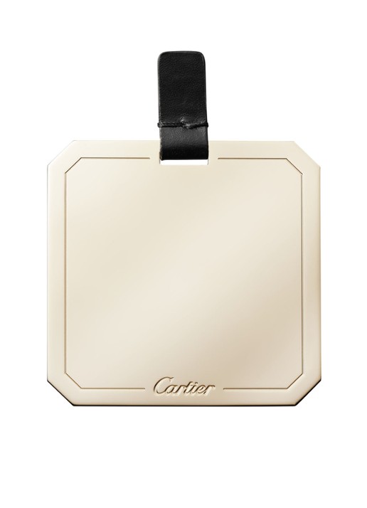 Cartier Double C Mini Chain crossbodytas van kalfsleer CRL1002303 - detail 3 zwart