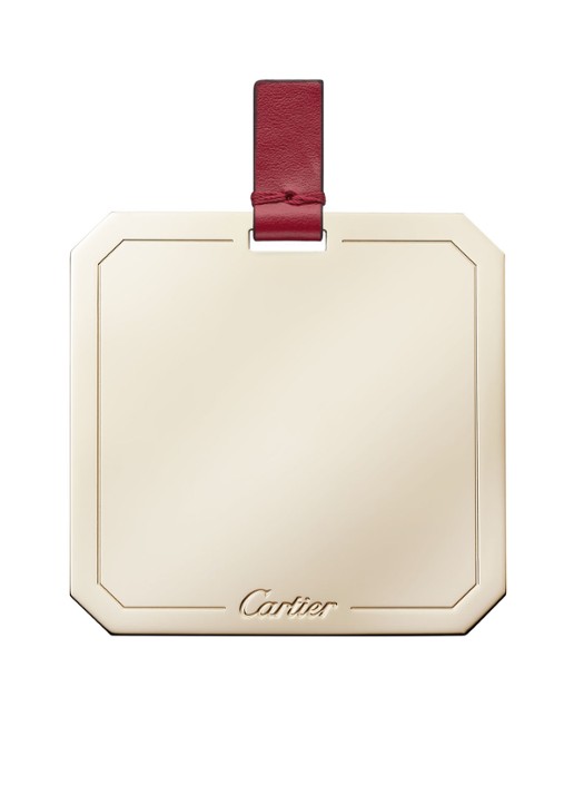 Cartier Double C Mini Chain crossbodytas van kalfsleer CRL1002306 - detail 5 kersenrood