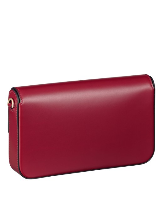 Cartier Double C Mini Chain crossbodytas van kalfsleer CRL1002306 - voorkant 2 kersenrood