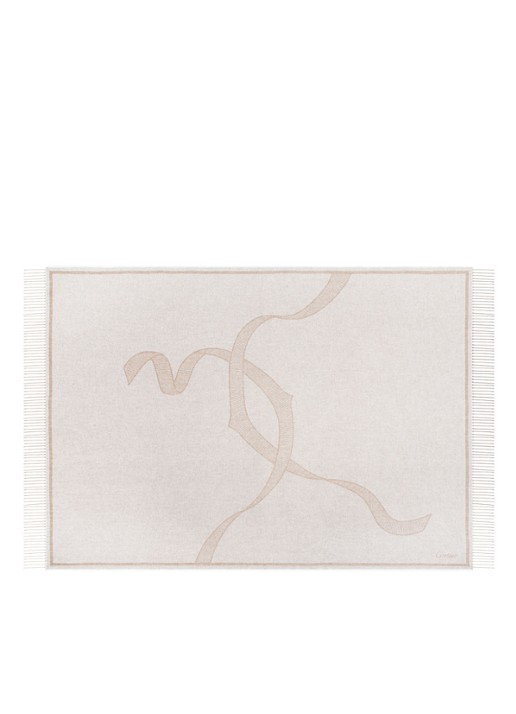 Cartier Entrelacés de Cartier stola van kasjmier 120 x 170 cm CROS000046 - voorkant 2 beige