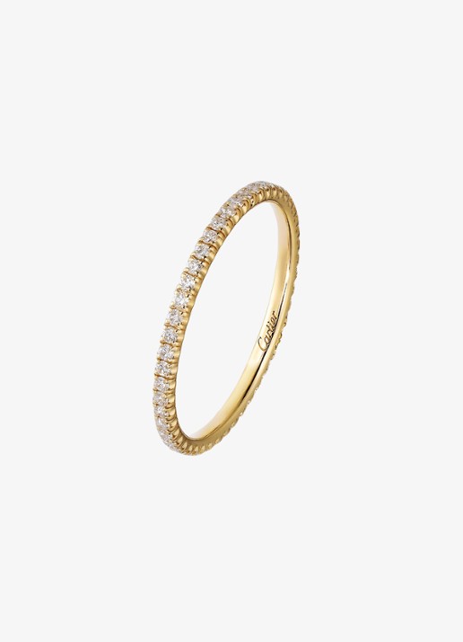 Cartier Etincelle de Cartier trouwring, van 18 karaat geelgoud met 0.22 ct diamant CRB4212000 - detail 2 geelgoud