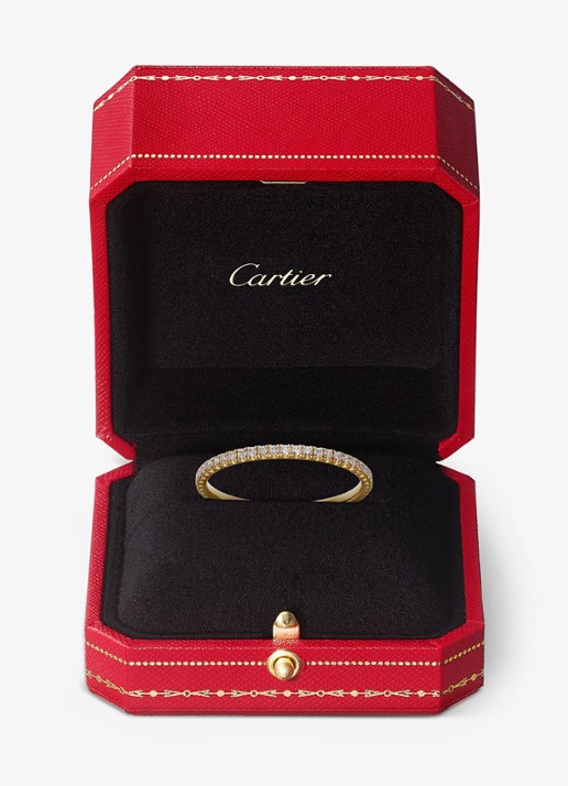 Cartier Etincelle de Cartier trouwring, van 18 karaat geelgoud met 0.22 ct diamant CRB4212000 - detail 3 geelgoud