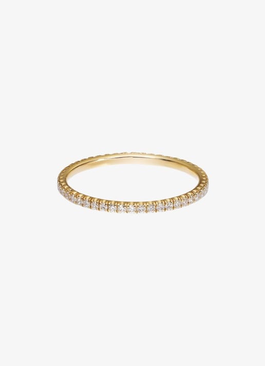 Cartier Etincelle de Cartier trouwring, van 18 karaat geelgoud met 0.22 ct diamant CRB4212000