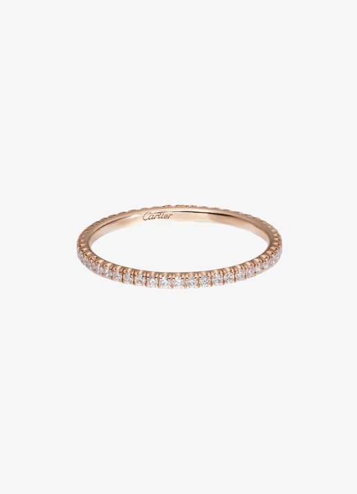 Cartier Etincelle de Cartier trouwring van 18 karaat roségoud met 0.22 ct diamant CRB4210500