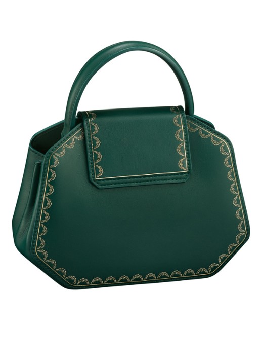 Cartier Guirlande de Cartier mini handtas van kalfsleer - achterkant 8 groen