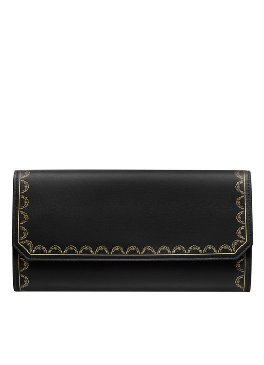 Cartier Guirlande de Cartier portemonnee van kalfsleer CRL3001706 - voorkant zwart