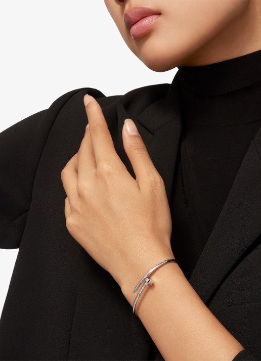 Cartier Juste un Clou armband, klein model van 18 karaat witgoud CRB6083917 - voorkant 2 witgoud