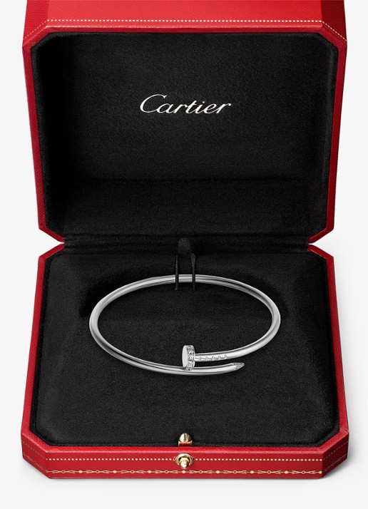 Cartier Juste un Clou armband, klein model van 18 karaat witgoud met 0.18 ct diamant CRB6084017 - detail 7 witgoud