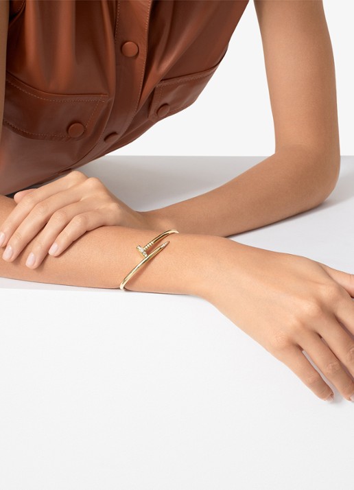 Cartier Juste un Clou armband van 18k geelgoud met diamanten CRB6048600 - voorkant 2 geelgoud