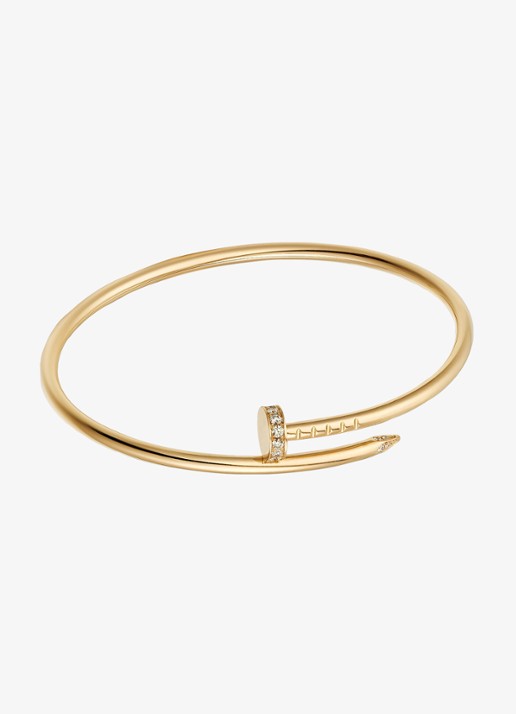 Cartier Juste un Clou bangle, klein model van 18 karaat geelgoud met 0.18 ct diamant CRB6066117 - achterkant 6 geelgoud