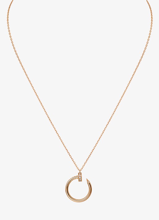 Cartier Juste un Clou ketting van 18 karaat roségoud met 0.12 diamant CRB7224887 - achterkant 8 roségoud