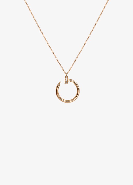 Cartier Juste un Clou ketting van 18 karaat roségoud met 0.12 diamant CRB7224887 - detail roségoud