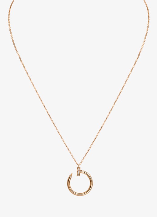 Cartier Juste un Clou ketting van 18 karaat roségoud met 0.12 diamant CRB7224887 - voorkant 6 roségoud