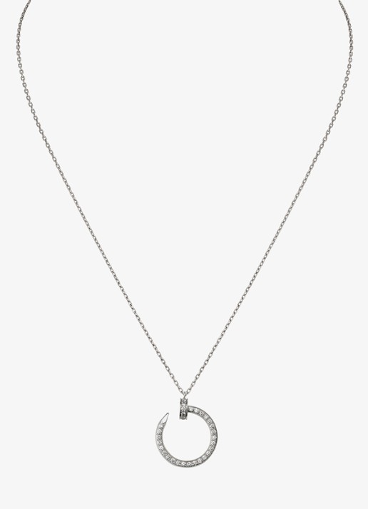 Cartier Juste un Clou ketting van 18 karaat witgoud met 0.38 ct diamant CRB7224897