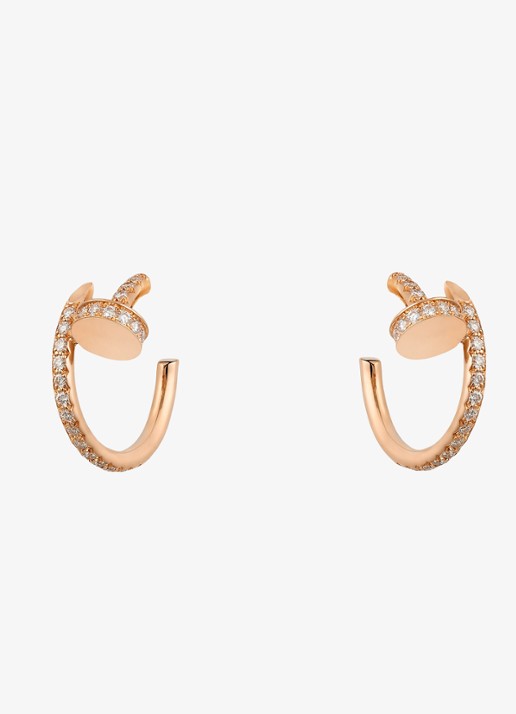 Cartier Juste un Clou oorringen van 18k roségoud met diamanten CRB8301429