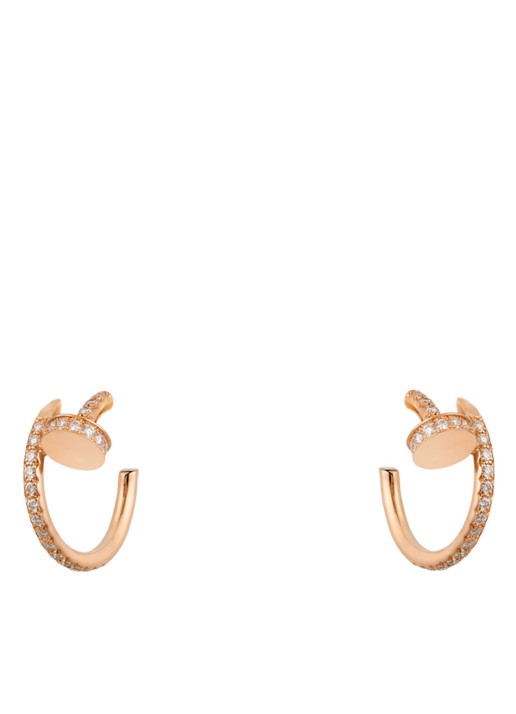Cartier Juste un Clou oorringen van 18k roségoud met diamanten CRB8301429
