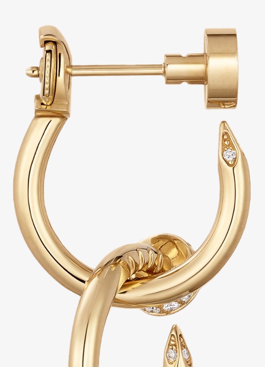 Cartier Juste un Clou oorstekers van 18 karaat geelgoud met 27 diamanten CRB8301504 - detail 4 geelgoud