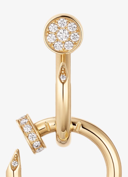 Cartier Juste un Clou oorstekers van 18 karaat geelgoud met 27 diamanten CRB8301504 - detail 5 geelgoud