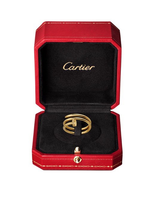Cartier Juste un Clou ring van 18 karaat geelgoud met 14 diamanten CRB4211800 - voorkant 2 geelgoud