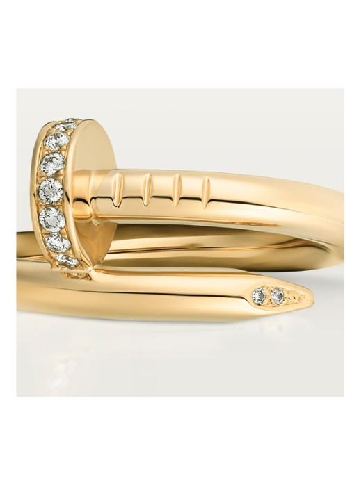 Cartier Juste un Clou ring van 18 karaat geelgoud met 22 briljant geslepen diamanten CRB4216900 - detail 6 geelgoud