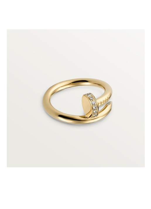 Cartier Juste un Clou ring van 18 karaat geelgoud met 22 briljant geslepen diamanten CRB4216900