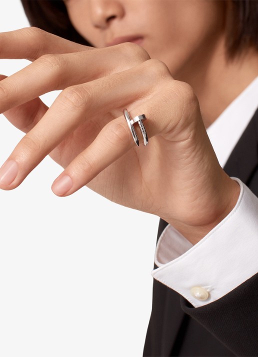 Cartier Juste un Clou ring van 18 karaat witgoud CRB40992 - achterkant 7 witgoud