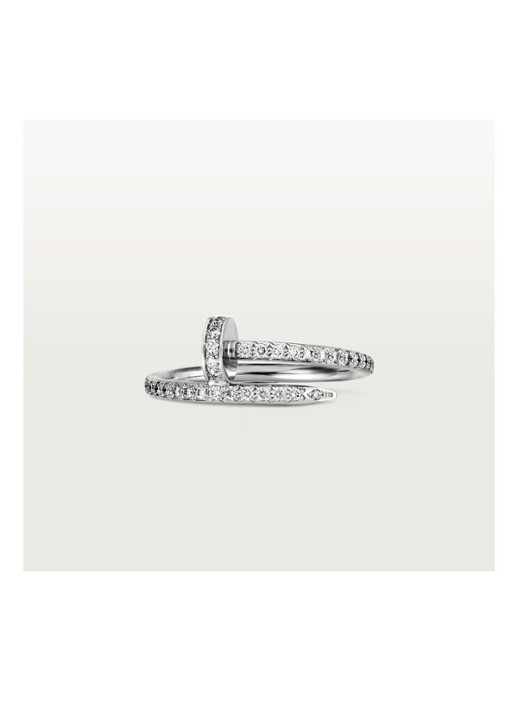 Cartier Juste un Clou ring van 18 karaat witgoud en 53 diamanten CRB4231600 - detail 8 witgoud