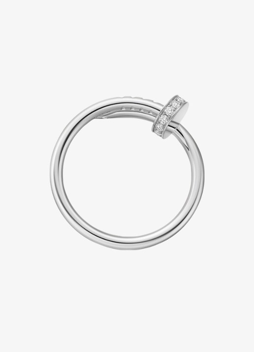 Cartier Juste un Clou ring van 18 karaat witgoud met diamanten CRB42450 - detail 3 witgoud