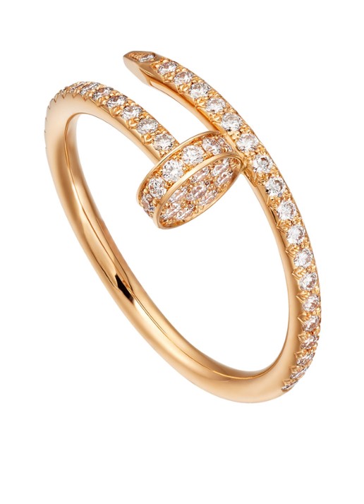 Cartier Juste un Clou ring van 18k roségoud met 53 diamanten CRB4231400