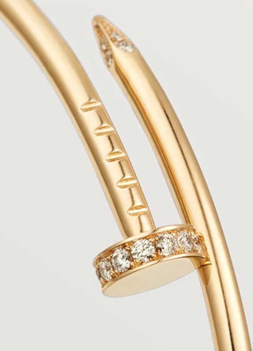 Cartier Juste un Clou Small armband van 18k geelgoud met diamanten CRB6066100 - detail 5 geelgoud