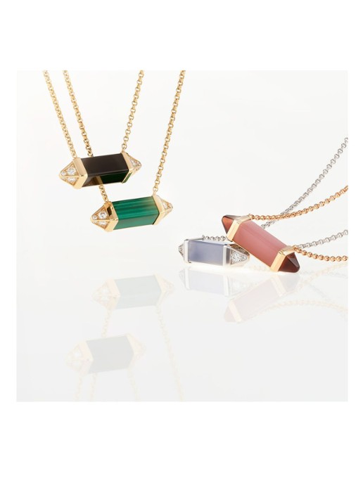 Cartier Les Berlingots de Cartier ketting met onyx en diamant CRB7224700 - detail 5 geelgoud