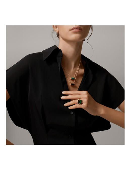 Cartier Les Berlingots de Cartier ketting met onyx en diamant CRB7224700 - detail 6 geelgoud