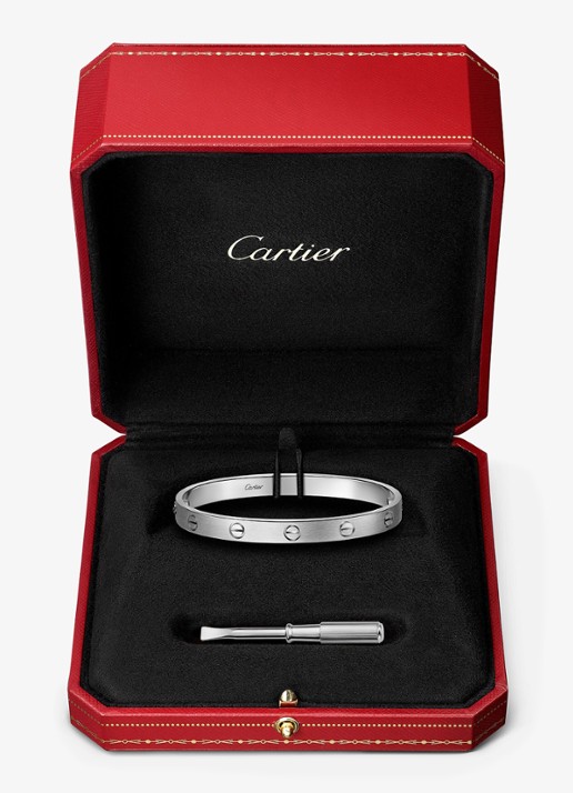 Cartier LOVE armband, klassiek model van 18 karaat witgoud CRB6077117 - detail 8 witgoud