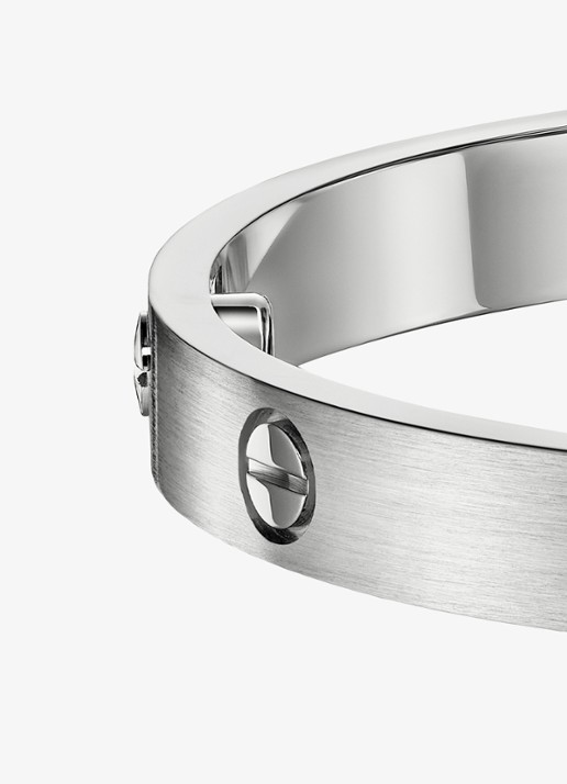 Cartier LOVE armband, klassiek model van 18 karaat witgoud CRB6077117 - detail 5 witgoud
