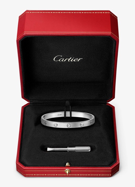 Cartier LOVE armband, klassiek model van 18 karaat witgoud CRB6077117 - detail 8 witgoud