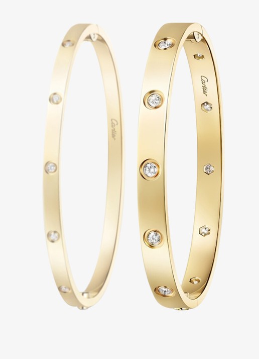 Cartier LOVE armband van 18 karaat geelgoud met 10 diamanten CRB6082415 - detail 6 geelgoud
