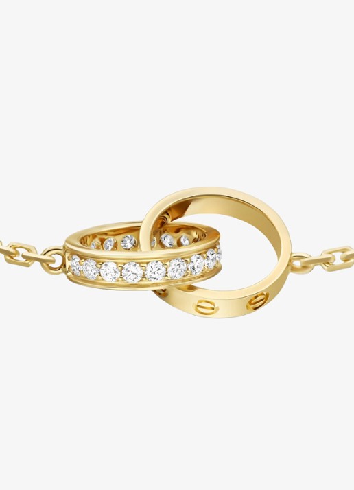 Cartier LOVE armband van 18 karaat geelgoud met 18 diamanten CRB6084300 - detail 4 geelgoud