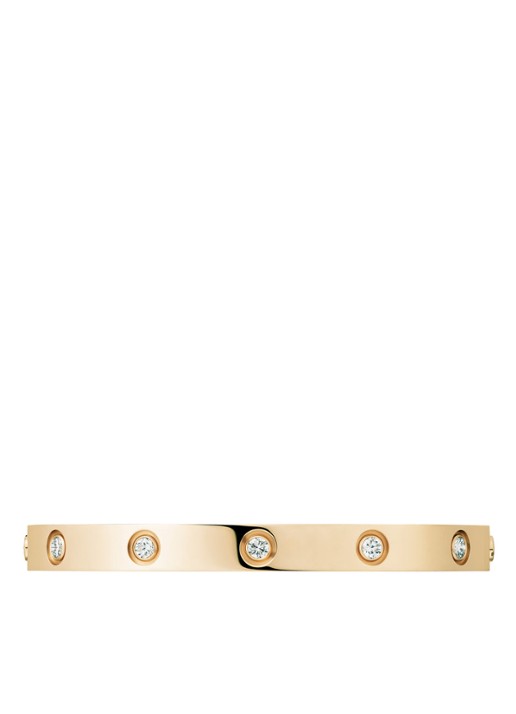 Cartier LOVE armband van 18 karaat geelgoud met diamanten CRB6070300 - voorkant 2 geelgoud