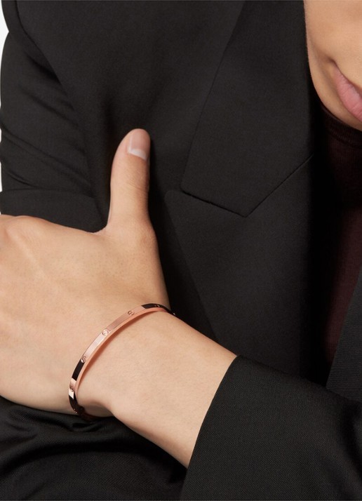Cartier LOVE armband van 18 karaat roségoud CRB6079015 - detail roségoud