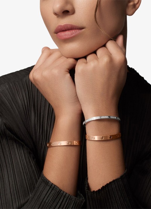 Cartier LOVE armband van 18 karaat roségoud CRB60799 - voorkant 2 roségoud