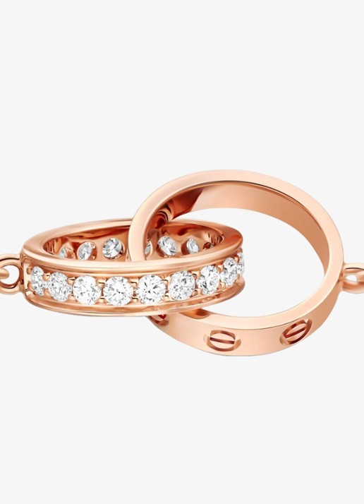 Cartier LOVE armband van 18 karaat roségoud met 18 diamanten CRB6084200 - detail 4 roségoud