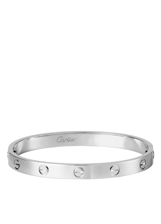 Cartier LOVE armband van 18 karaat witgoud CRB6067600 - voorkant 2 witgoud