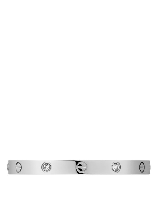 Cartier LOVE armband van 18 karaat witgoud met diamanten CRB6070100 - detail 3 witgoud