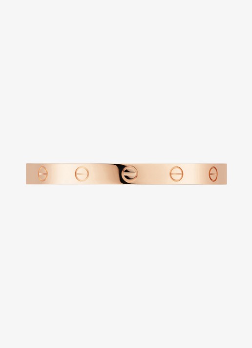 Cartier LOVE bangle, open, klassiek model van 18 karaat roségoud CRB6032617 - achterkant 2 roségoud