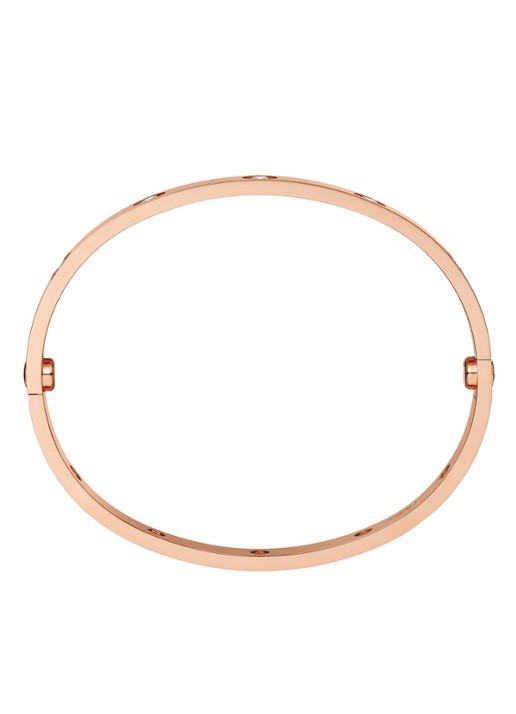 Cartier LOVE bangle van 18 karaat roségoud met diamanten CRB6070200 - detail 3 roségoud