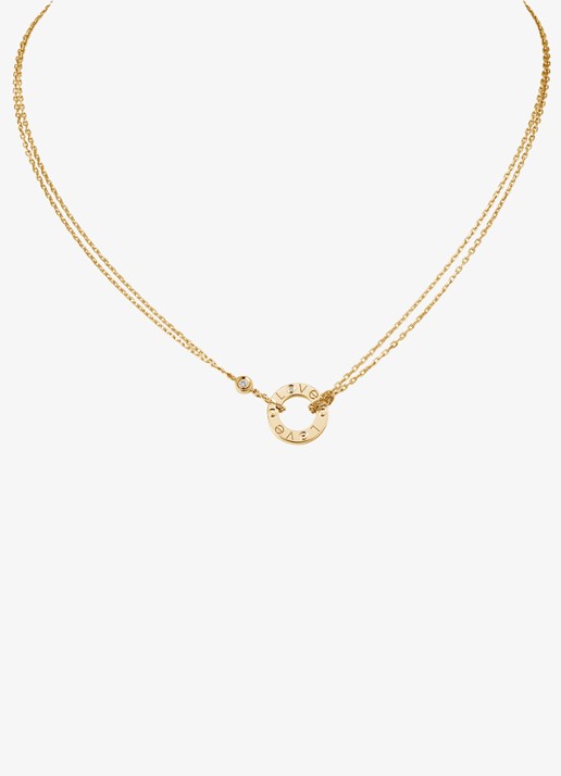 Cartier LOVE ketting van 18 karaat geelgoud met 0.03 ct diamant CRB7219500