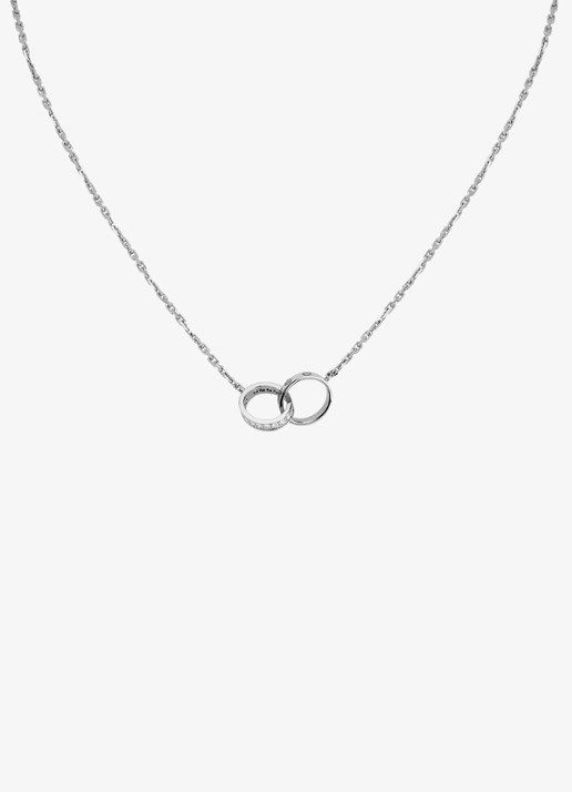 Cartier LOVE ketting van 18 karaat witgoud met 0.22 ct diamant CRB7013700 - achterkant 8 witgoud